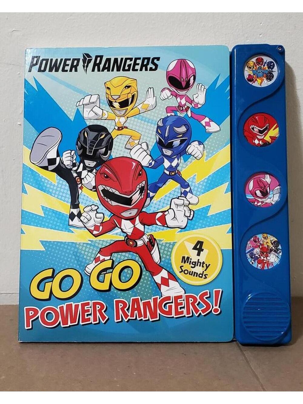 Power Rangers Go Go Power Rangers! Board Book with 4 Mighty Sounds Hasbro 2021